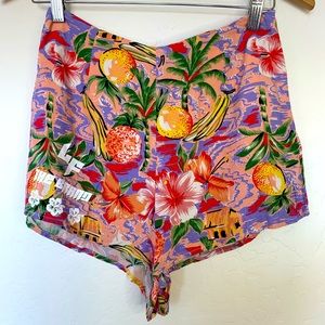 NWT LT The brand tropical high waisted shorts. Size: small